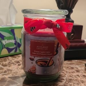 Ashland Festive Red Ribbon Candle